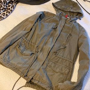 Hooded utility jacket
